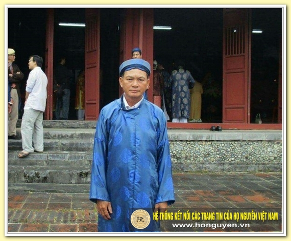  Ông Nguyễn Phước Bảo Tài - cháu nội vua Thành Thái lần đầu tiên được ra Huế tham dự lễ kỵ ông nội. Ảnh: Đăng Hậu 